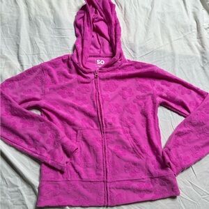 SO Fuchsia Hooded Jacket